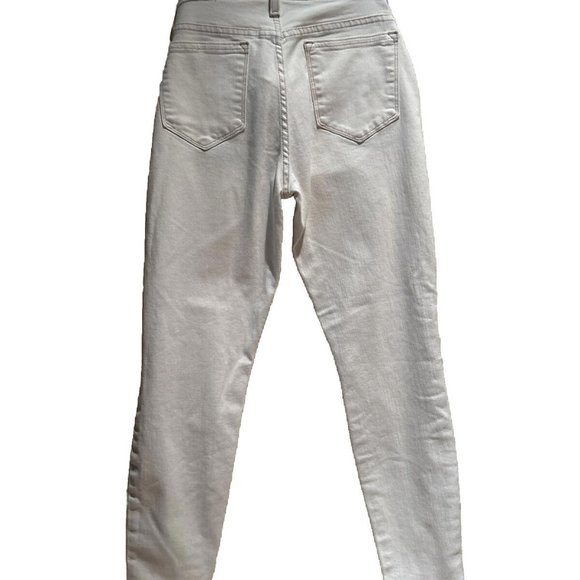 J. Crew Toothpick Skinny Jeans Women's Size 28 Mid Rise Ivory Stretch Denim - Picture 3 of 3